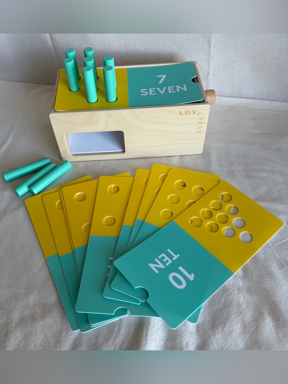 Lovevery Wooden Counting Box Toy From the Free Spirit Playkit